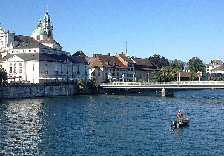 Bootsfischer, Aare Solothurn (Foto: St. Gerster)