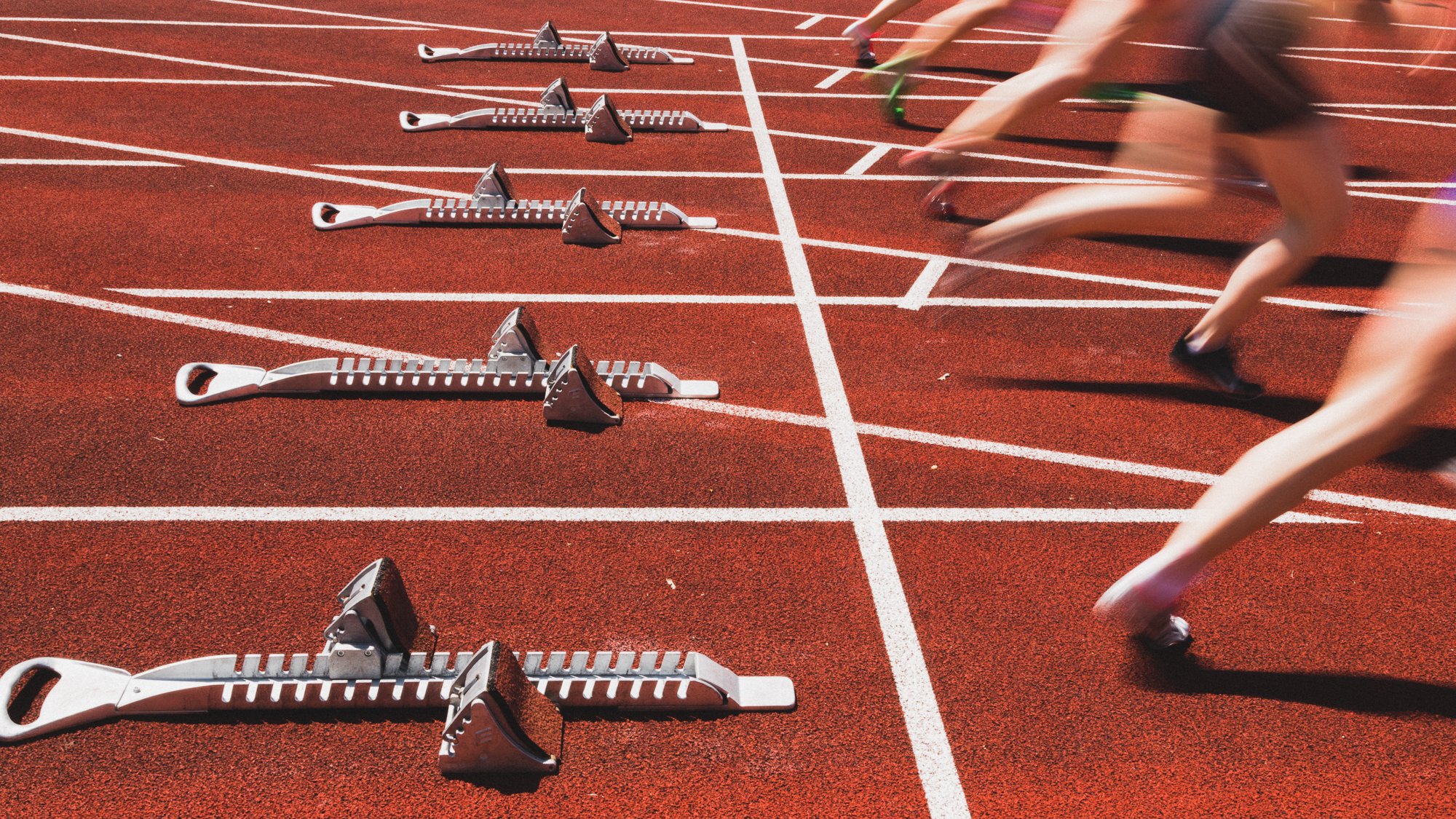 Startgelände eines Laufes