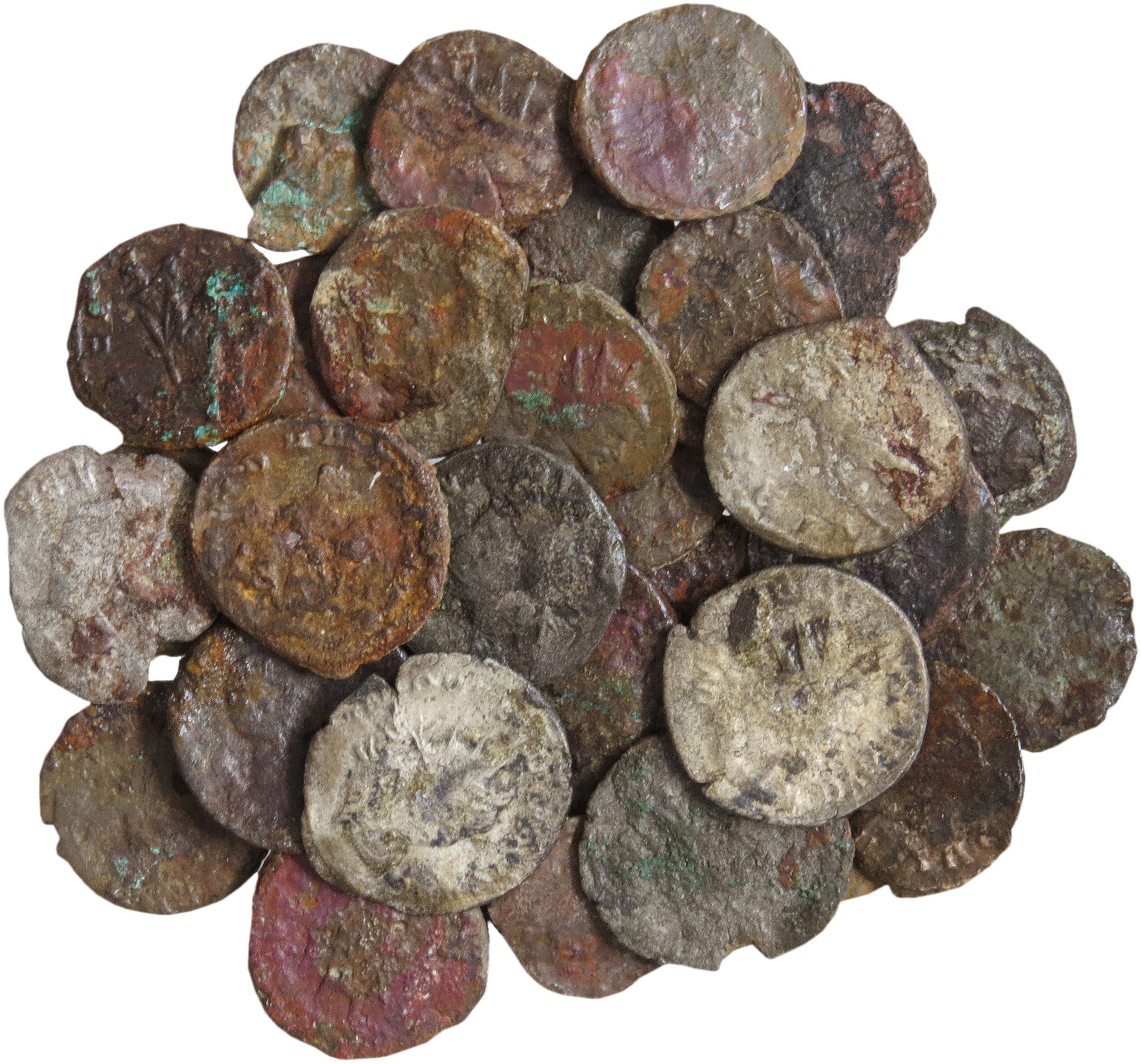 Teil des Münzschatzes aus der Dünnern