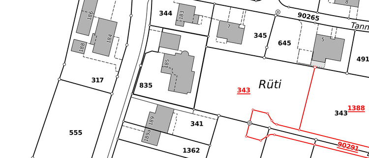 Plan für das Grundbuch