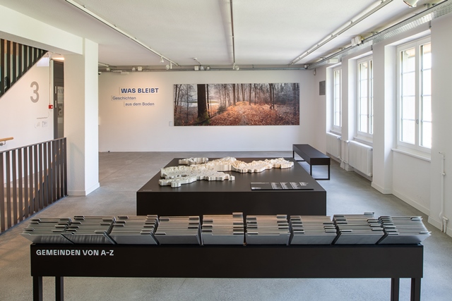 Reliefmodell des Kantons Solothurn im Foyer