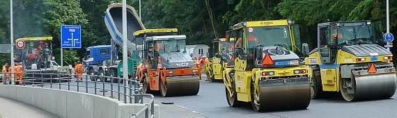 Belagseinbau bei Waldegg Zuchwil