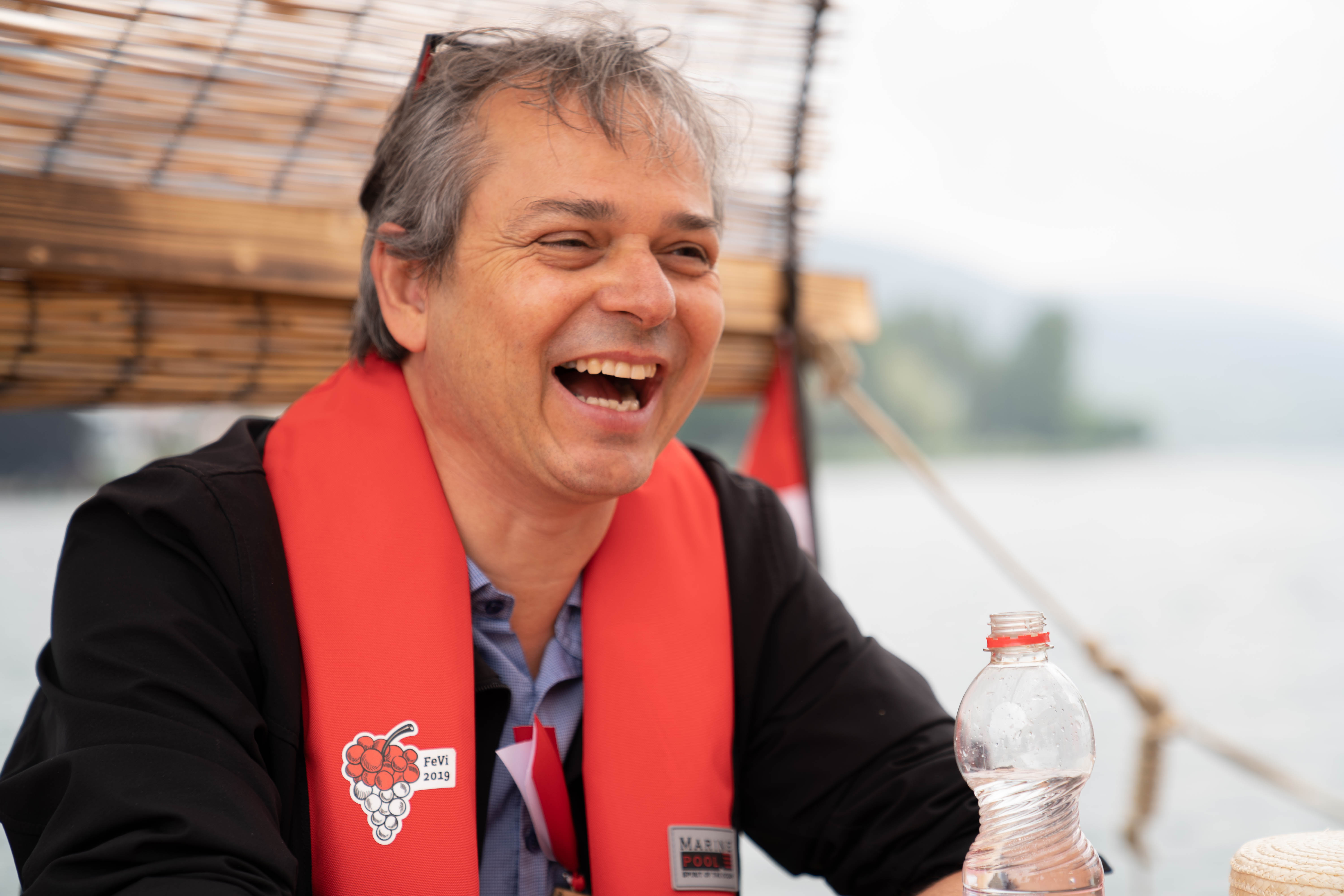 Nationalrat Philipp Hadorn auf dem Weinschiff