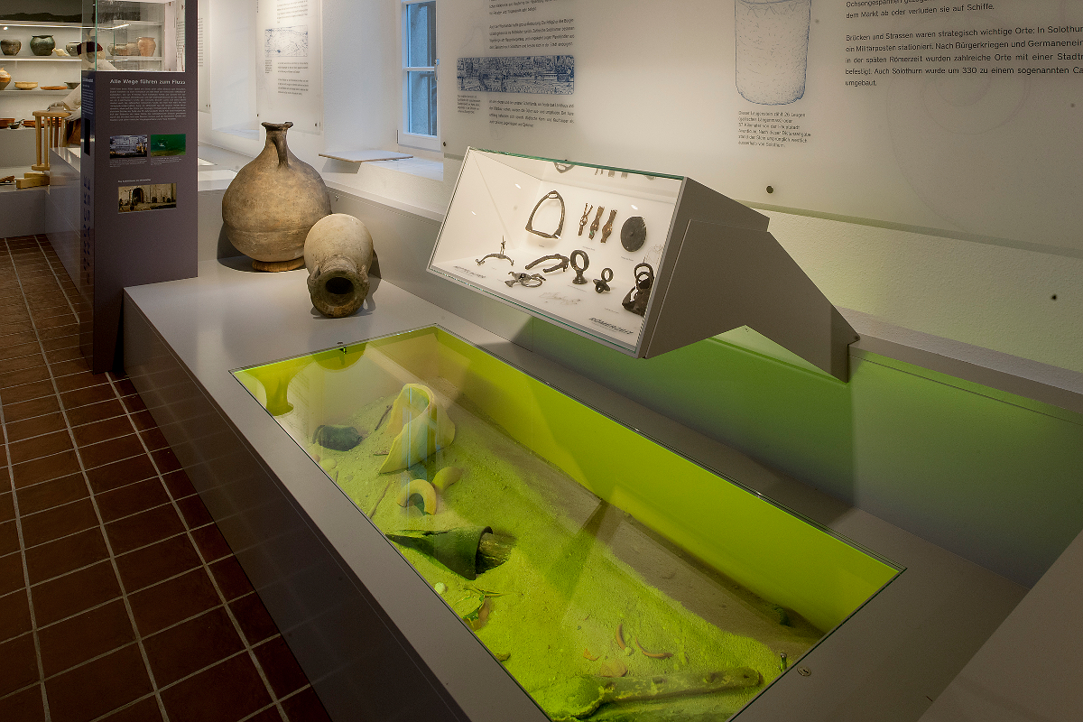 Hufeisen, Amphoren und Pfähle in der Aare - mit Strasse, Brücke und Fluss war Solothurn einst ein wichtiger Verkehrsknotenpunkt und Marktort