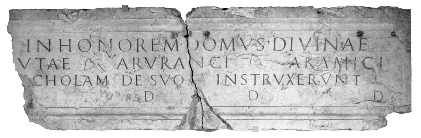 Die Inschrift erwähnt die Schiffer auf der Aare