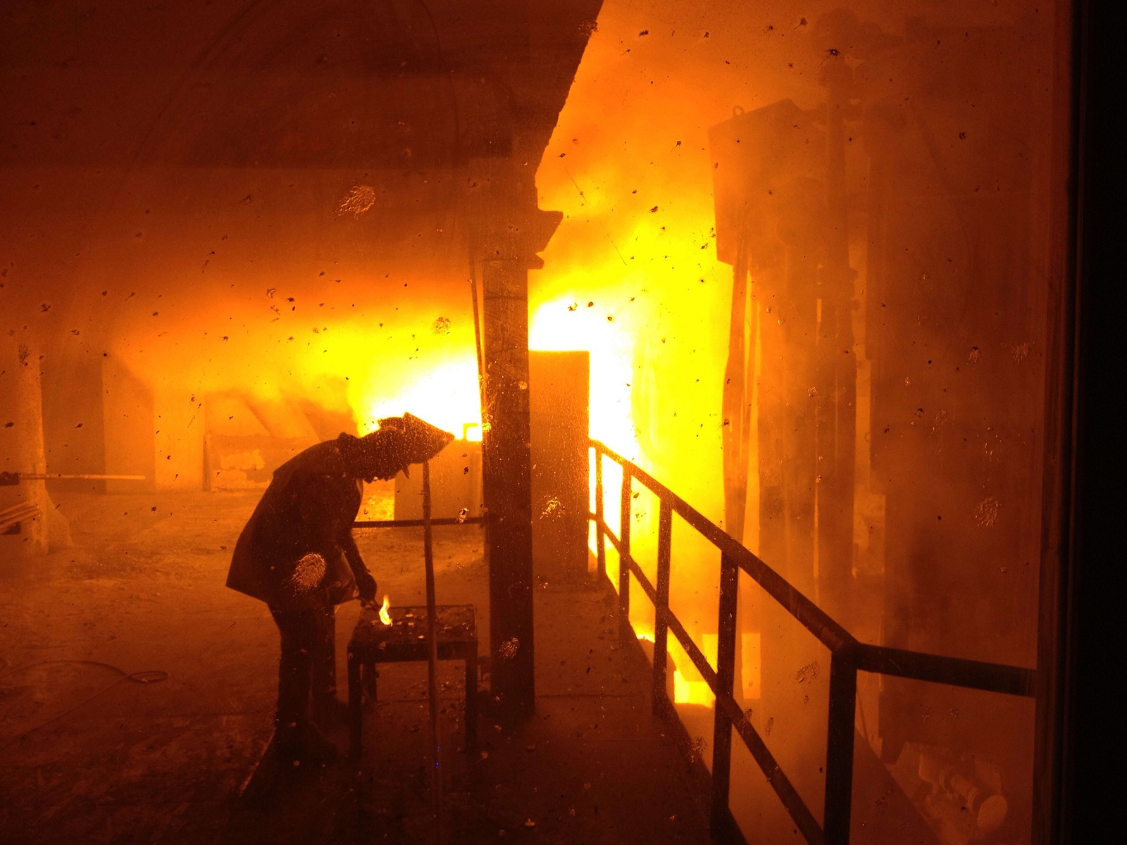 Eine Impression aus dem historischen Stahlwerk in Gerlafinen