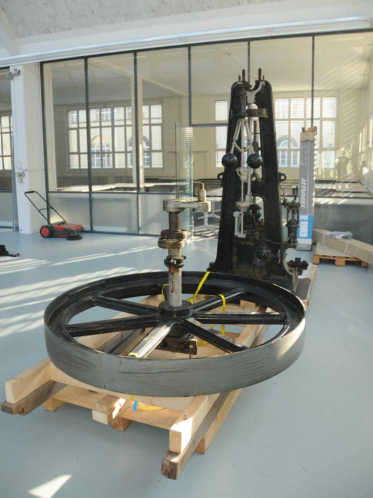 Die von der Ballyana-Stiftung in Schönenwerd restaurierte Dampfmaschine ist die älteste ihres Typs in der Schweiz