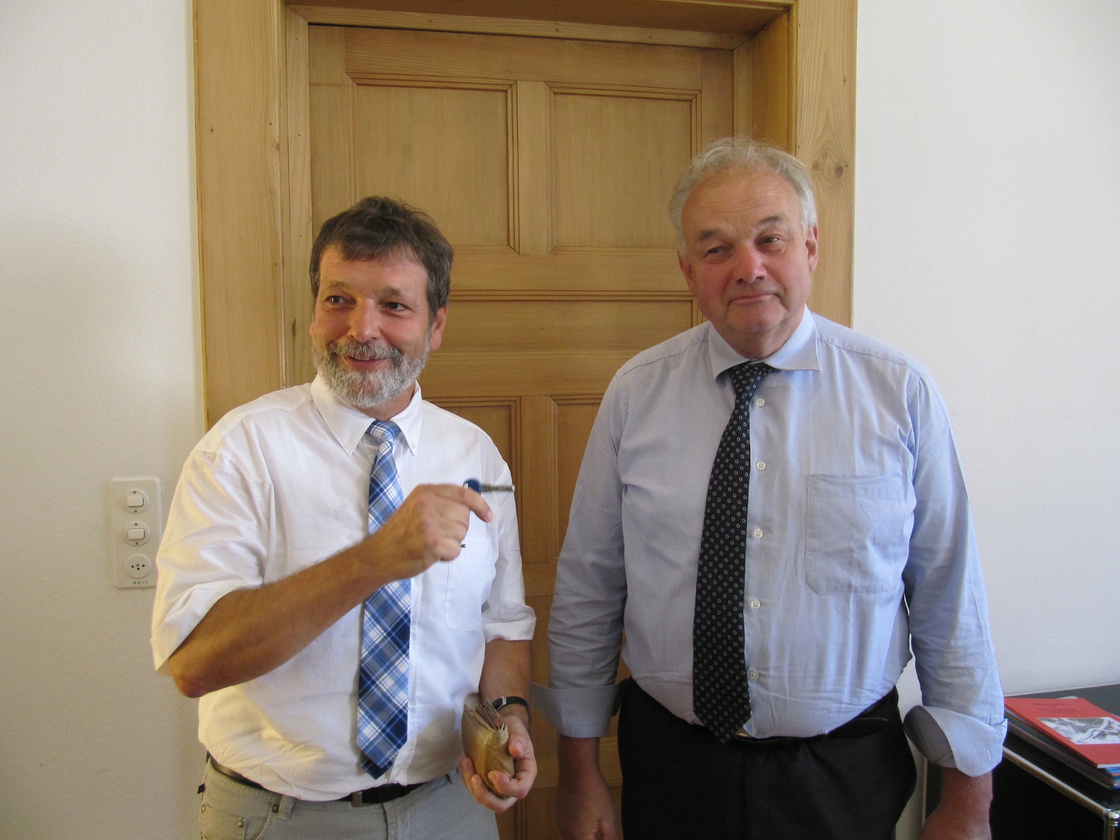 Roland Heim (links) ist der neue Finanzdirektor