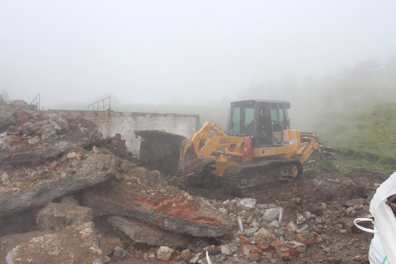 Abbrucharbeiten auf dem Bettlachstock