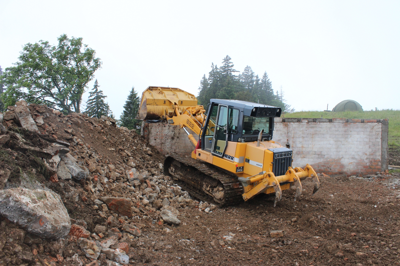 Abbrucharbeiten auf dem Bettlachstock