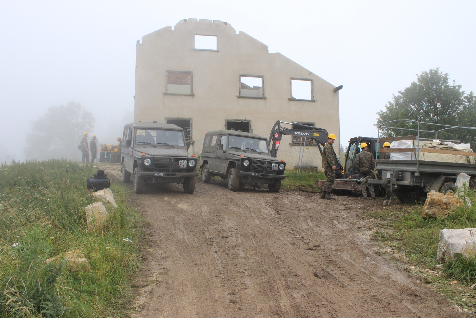 Abbrucharbeiten auf dem Bettlachstock