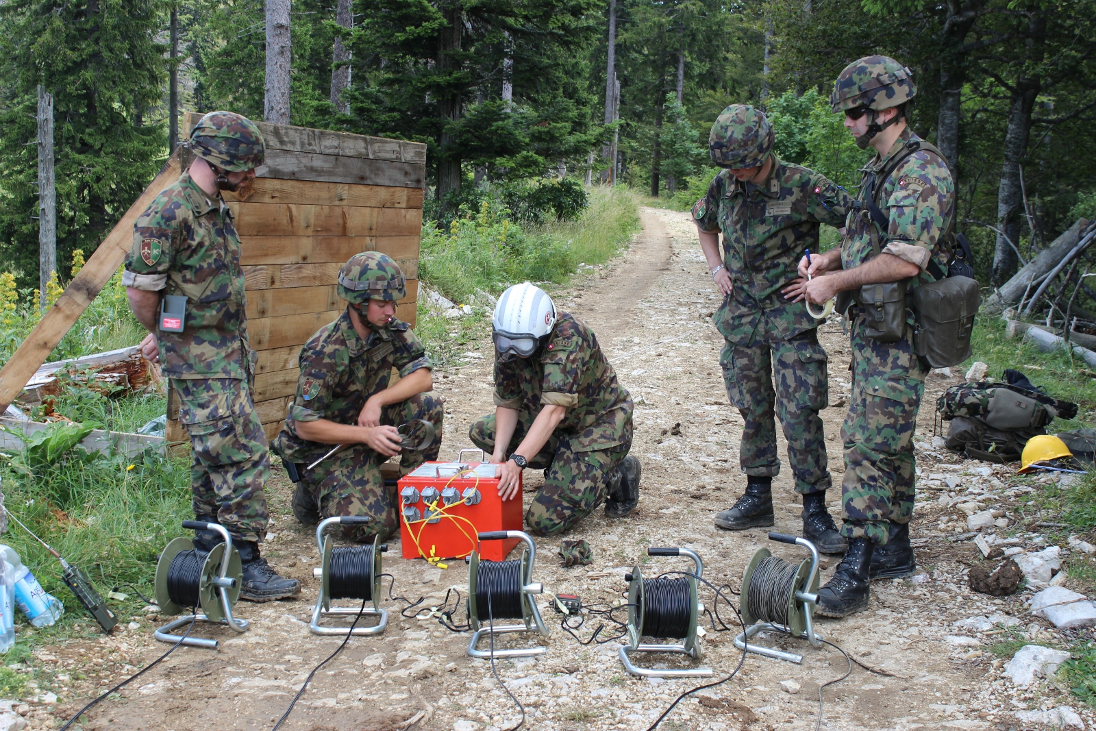 Abbrucharbeiten auf dem Bettlachstock