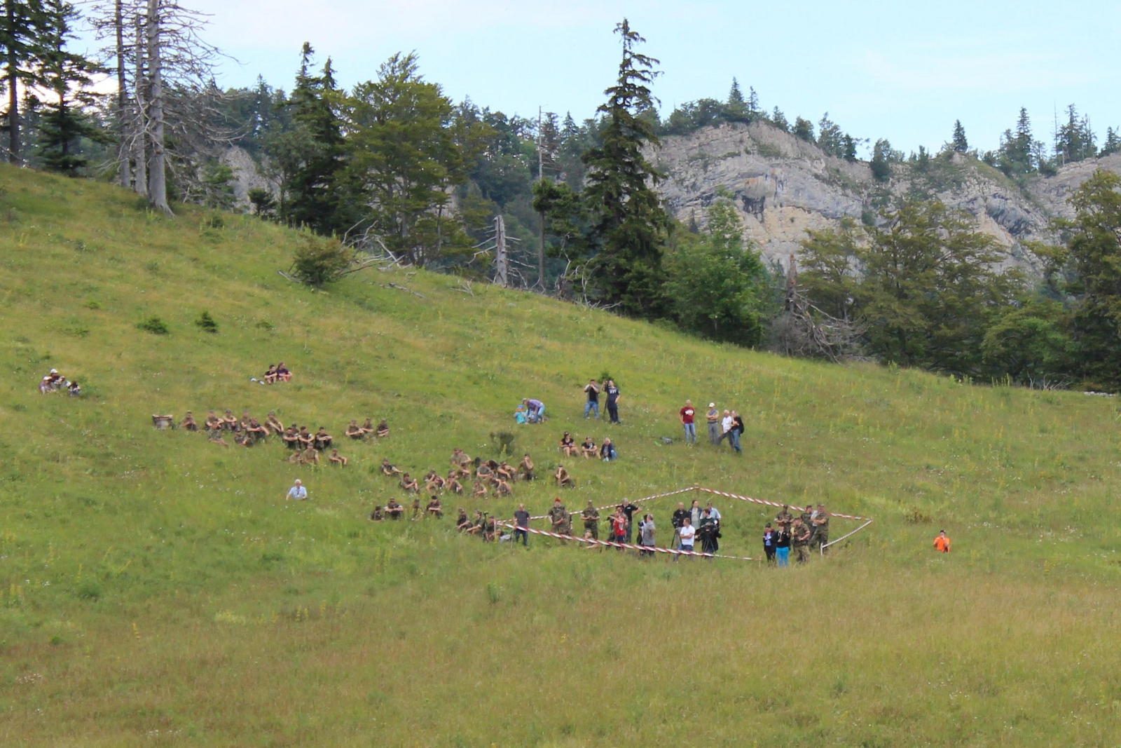 Abbrucharbeiten auf dem Bettlachstock