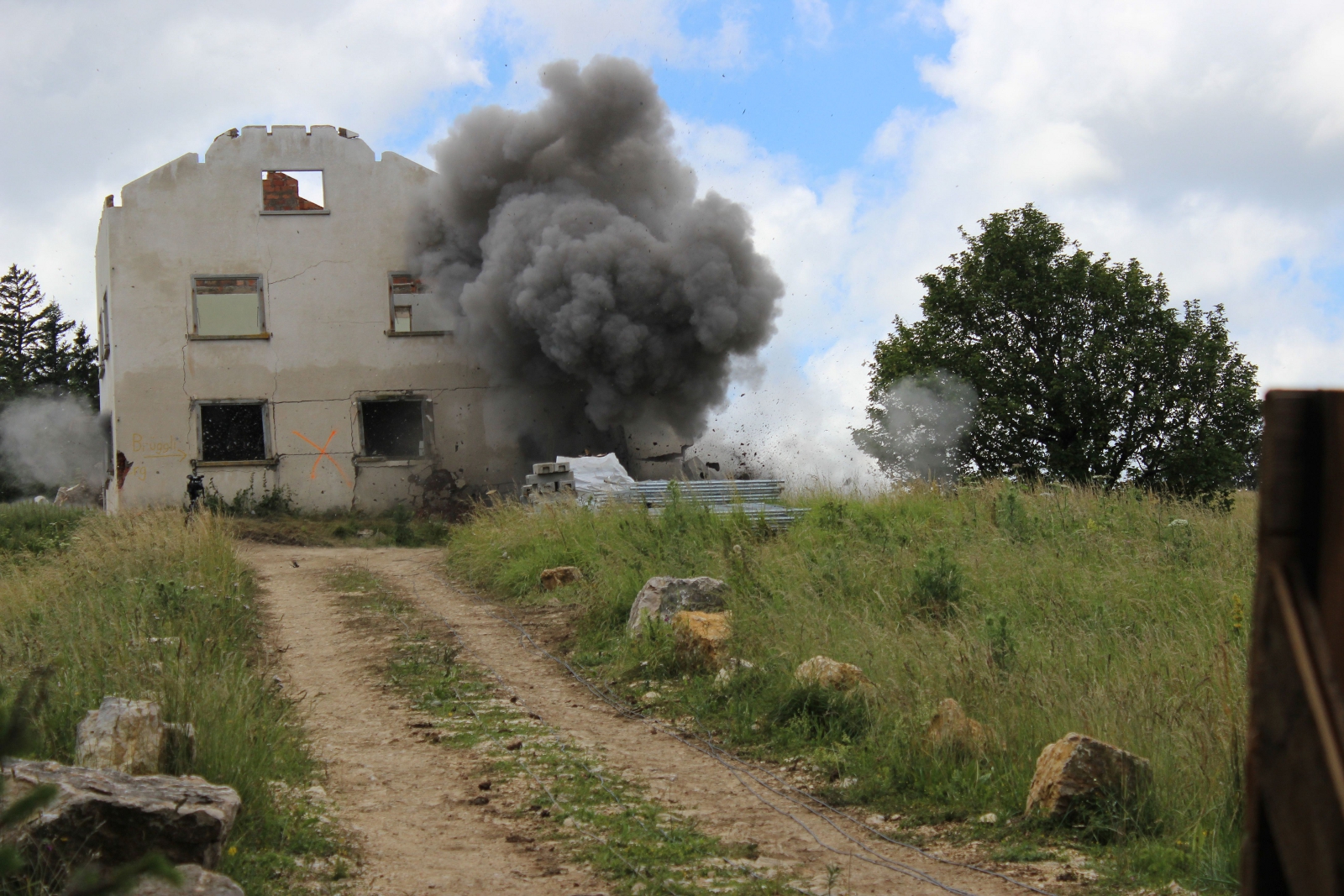 Abbrucharbeiten auf dem Bettlachstock