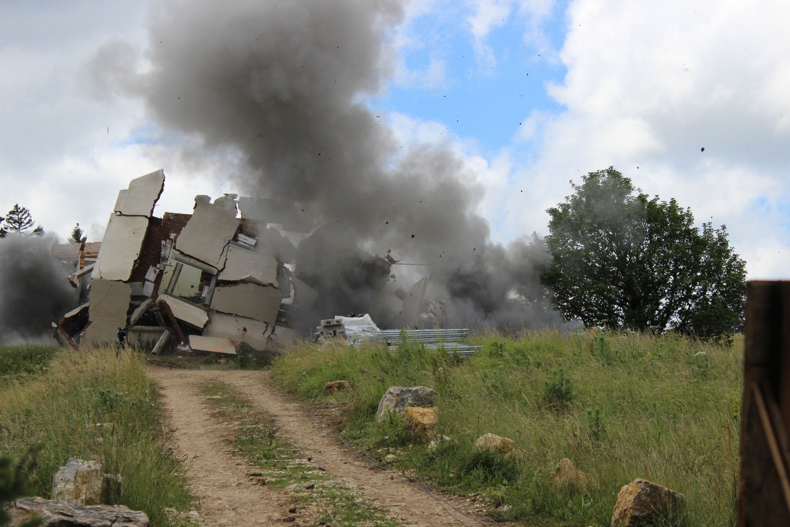 Abbrucharbeiten auf dem Bettlachstock