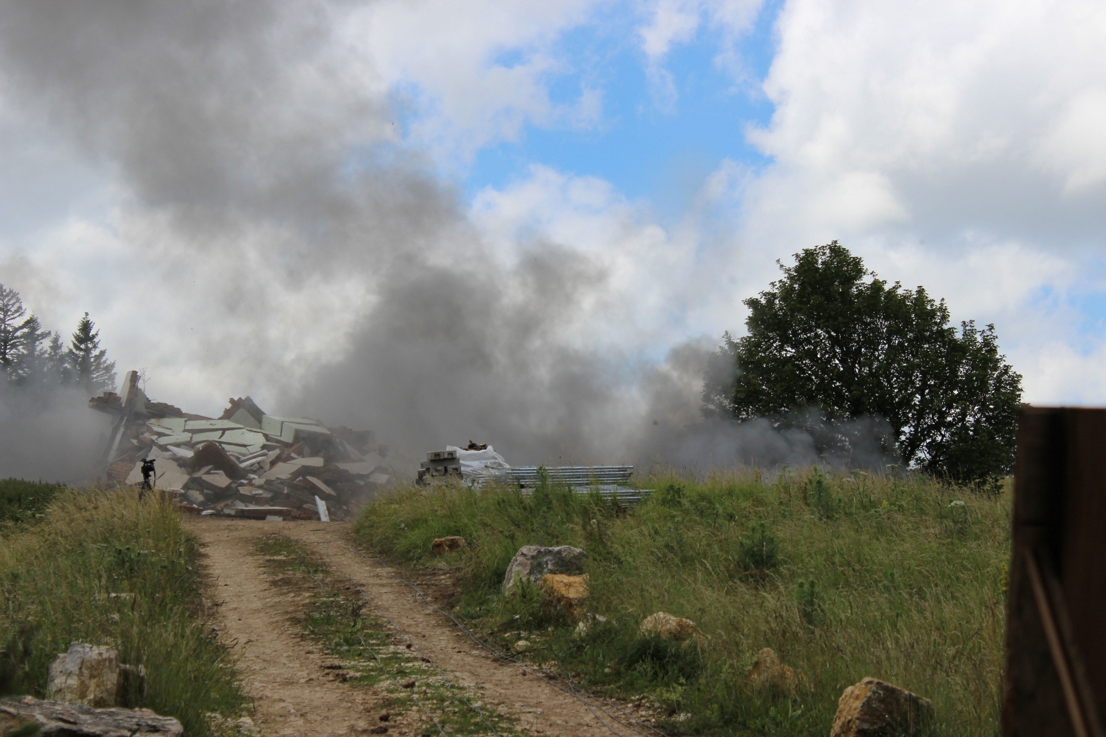 Abbrucharbeiten auf dem Bettlachstock