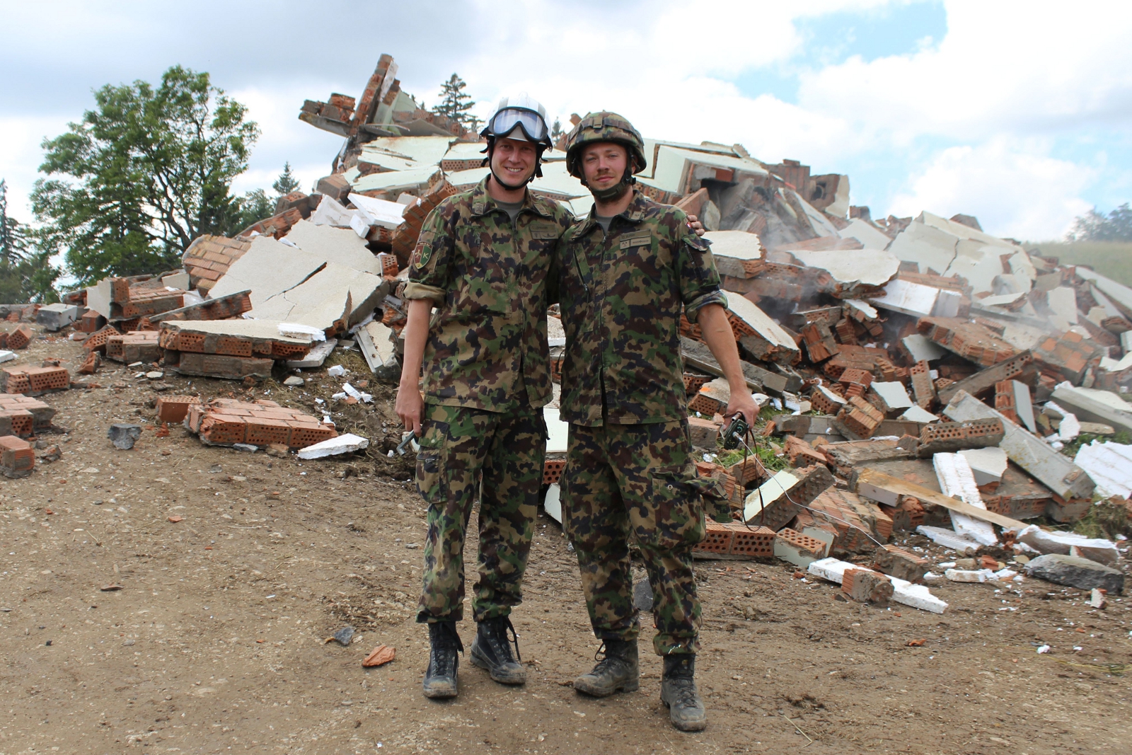 Abbrucharbeiten auf dem Bettlachstock
