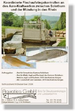 Koordinierte Fischpasskontrollen an den Aare-Kraftwerken 2005